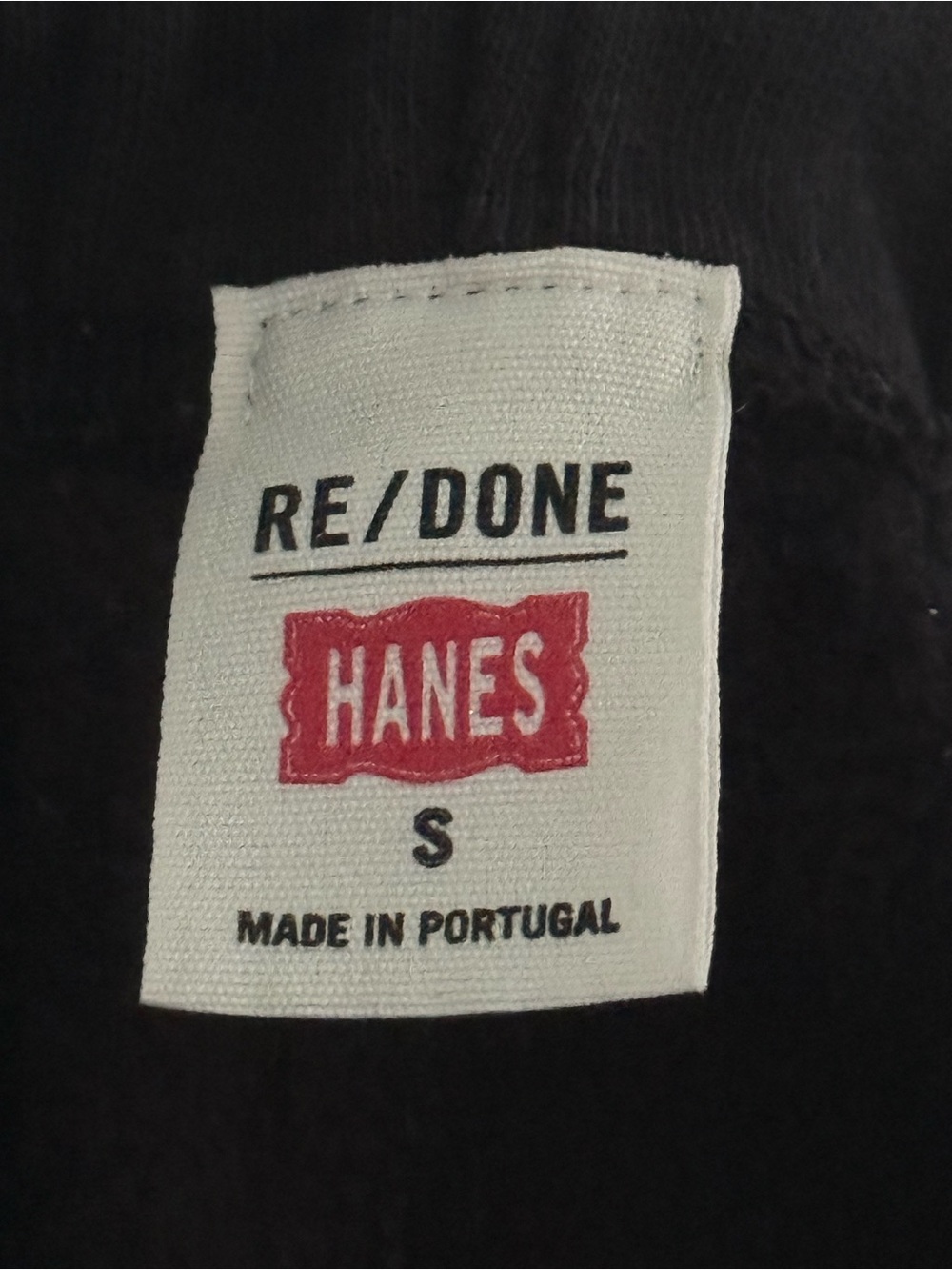 RE/DONE X Hanes Wide Leg Black Sweatpants - Picture 4 of 4
